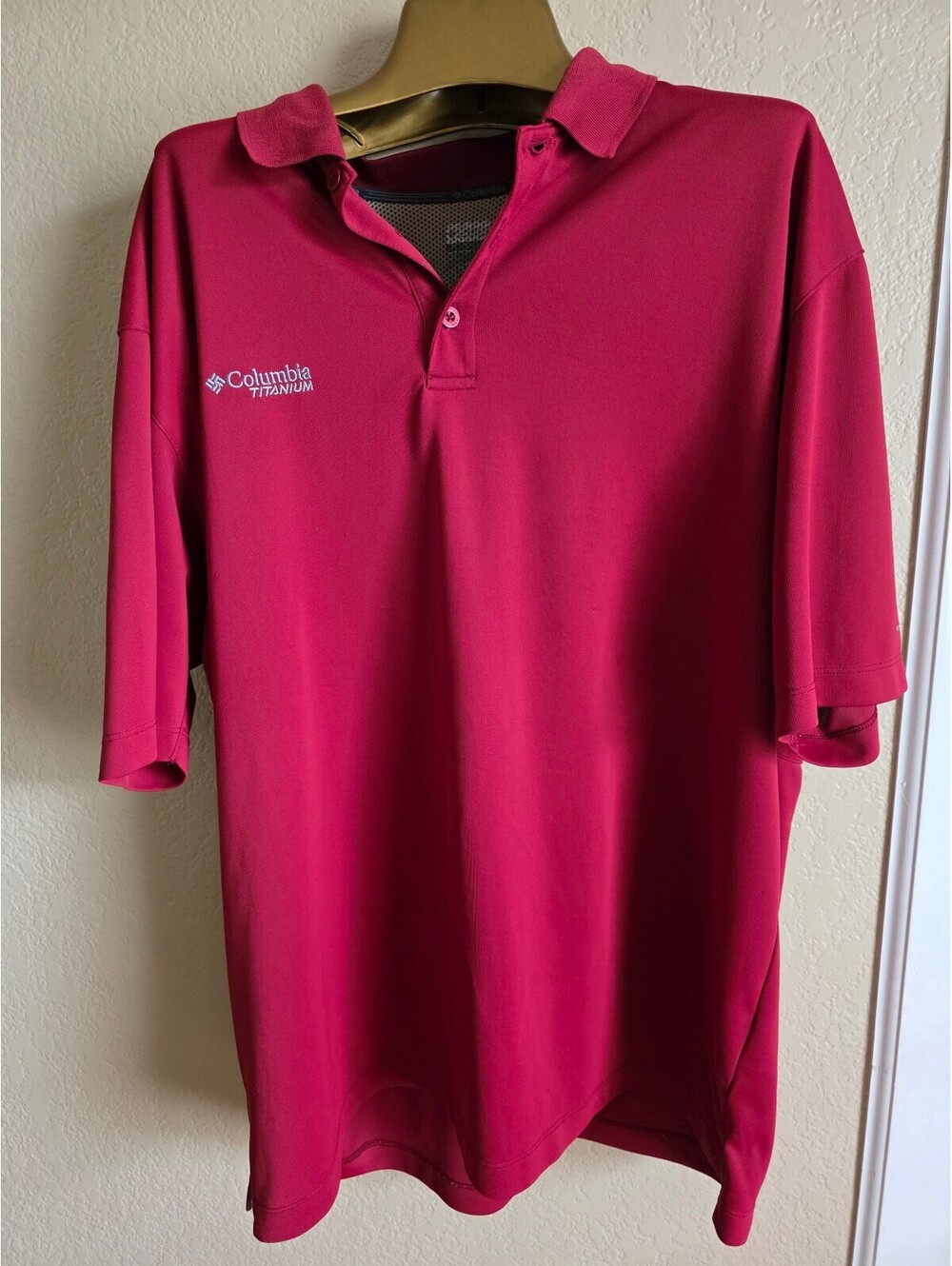 Columbia Titanium Omni-Shade Red Polo Shirt Size Size 3XL